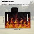 thumbnail image 5 of Psesaysky Golf Cart Seat Covers with 4 Pockets Soft Golf Cart Seat Towel Blanket, Extra Handle, Foldable and Washable, Suit EZGO TXT RXV/Club Car Seats, 3D Flame, 5 of 8