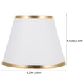 thumbnail image 2 of FUTUREORYY Abat-Jour Rond pour Lampe de Sol Décoration Métal Doré Lot de 1, 2 of 6