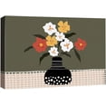 thumbnail image 3 of PixonSign Canvas Print Wall Art Yellow, White, Red Daisies in Vase Floral Wilderness Illustrations Modern Art Rustic Colorful Multicolor Ultra for Living Room, Bedroom, Office - 16"x24", 3 of 5