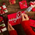 thumbnail image 2 of Clearance!Veeogra Christmas Ribbon,Red Christmas Ornaments,Imitation Leather Snowflake RibbonLace Christmas Decoration Double-sided Webbing 10m,Christmas Decorations,Silver, 2 of 6