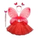 thumbnail image 4 of Disfraz de hada para niñas, disfraz de ala de mariposa, disfraz de falda tutú para niños, 4 piezas/juego, disfraz de mariposa para regalo de fiesta de Rojo Salvador disfraz de hada, 4 of 10