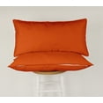 thumbnail image 6 of Vargottam Indoor/Outdoor Polyester Fabric Lumbar Pillow Cover, All-Weather Waterproof Rectangular Cushion Case for Patio Furniture,16" x 24"Set of 2-Orange, 6 of 7