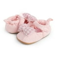thumbnail image 4 of Yoyauz Baby Girl Mary Jane Shoes Anti Slip Rubber Sole Ballet Slippers Princess Dress Wedding Shoes Newborn Kids Shoes Toddler Shoes（0-12 Month）, 4 of 10