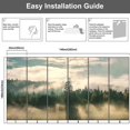 thumbnail image 4 of Modern Wallpaper Murals 3D sun wooded mountans Peel and Stick Removable Self-Adhesive PVC Wall Stickers for Nursery Kids Bedroom TV Wall Decor, 4 of 5