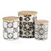 thumbnail image 3 of DII Kitchen Accessories Collection Ceramic, Canister Set, Black Tile, 3 Piece, 3 of 15