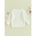 thumbnail image 4 of Bagilaanoe Newborn Baby Girl Boy Knitted Sweater Long Sleeve Jacquard Pullover 3M 6M 9M 12M 18M 24M Infant Warm Jumpers Tops Fall Loose Knitwear, 4 of 8