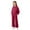 Sets-88Wine, variant on LEKWK Girls Casual 2-Piece Set Long Sleeve Lapel Button-Down Shirt and Wide Leg Pants Textured Crinkle Fabric Smart Casual School Outfit