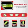 thumbnail image 2 of Torpedo Level WORKPRO magnético de 30 cm con 4 frascos de aluminio, 2 of 7