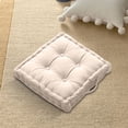 thumbnail image 4 of Violete Thick Floor Cushion with Handles, 18 x 18 in Velvet Seat Pillow, Approx 3.9 in Thick, Firm Support for Meditation, Yoga, Reading, Sofa or Patio Floor Mat, 4 of 8