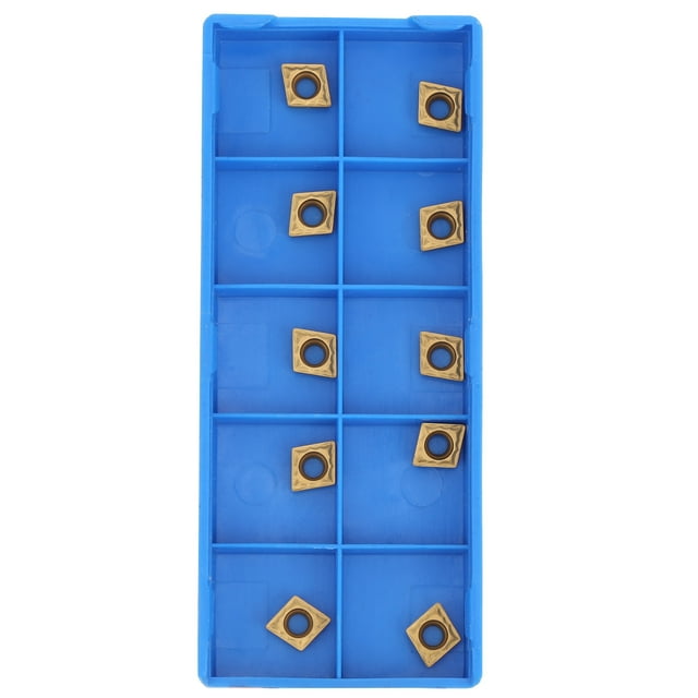 Lames Insertspour Outil de Tournage, 10pcs Lames en Carbure Inserts CCM HM Inserts Lames en Carbure Inserts Méticuleusement Conçus