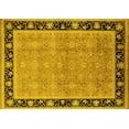 thumbnail image 1 of Ahgly Company Indoor Rectangle Oriental Yellow Industrial Area Rugs, 2' x 3', 1 of 4