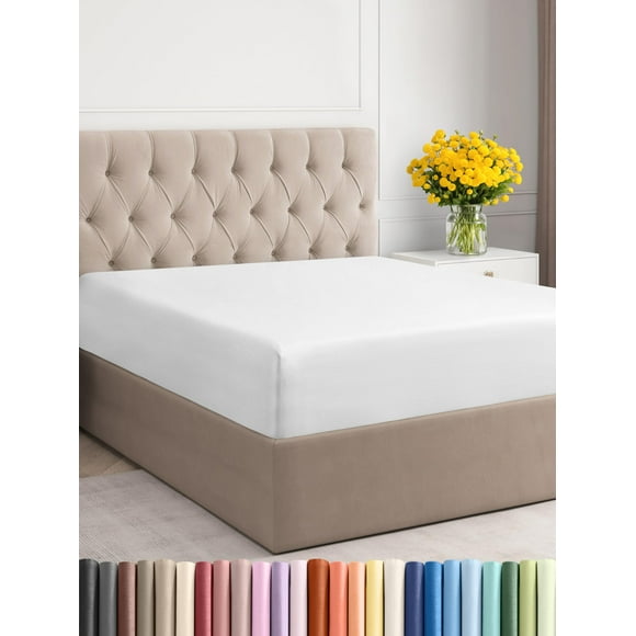 Sábana ajustable CGK Unlimited Hotel Luxury Queen White