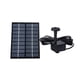 thumbnail image 2 of Kit de bomba de agua solar | Bomba de fuente al aire libre alimentada por energía solar de 1.7W para baño de pájaros, jardín, pecera | 7 boquillas | Panel PET grande de 18x12cm | Fuente de agua de, 2 of 8