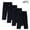 Black, variant on 4 Pack Toddler Girls Athletic Capri Leggings Kids Slim Fit Yoga Pants with Pockets Teen Girls Stretch Dance Running Workout Pants 2-13 Years