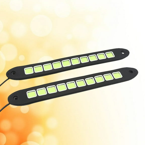 MLINS 2PCS LED COB White Light High Light Driving Light Vehicle Light Daytime Running Light