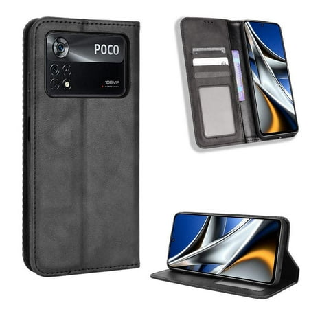 

Case for Xiaomi POCO M4 PRO 4G Magnetic Closure PU Leather Wallet