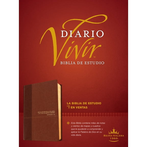 Biblia de Estudio del Diario Vivir Rvr60, Duotono, (Hardcover)