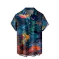 thumbnail image 4 of Camisas gráficas con estampado completo de flores tropicales para hombre, camisas casuales con botones para vacaciones, camisas hawaianas para la playa, blusas sueltas de manga corta para hombre, 4 of 4