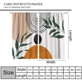 thumbnail image 2 of Bohemian Mid Century Boho Curtains, Palm Leaf Abstract Modern Minimalism Window Treatments for Living Room Bedroom Kitchen 2 Panel Fabric, 52x84 Inch, 2 of 6