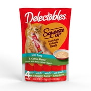 Hartz Delectables Squeeze Up Tuna with Catnip Flavored Lickable Cat Treat, 4ct