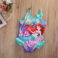thumbnail image 2 of goowrom Maillot de Bain Sans Manches d'Été pour Bébé Filles Imprimé Halter, 2 of 8