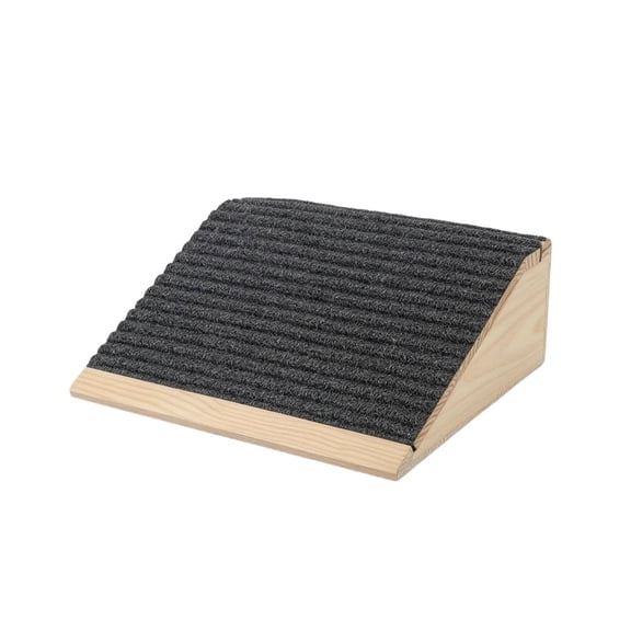 Bvdfgk Pet Ramp Incline rampShaped Wooden Pet Ramp Heavy-Duty for Senior Pets, Young Dogs, Stairs, Home 30x26x10-4cm