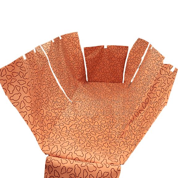 Orange Cloud Dog Car Seat Cover, 51.2 x 59.1 in / 130 x 150 cmWaterproof Back Seat Dog Car Seat Cover with Side Flaps, Long-Term Polyester Pet Seat Cover for Cars Trucks SUVs