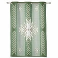 thumbnail image 3 of 2 Panels Bohemian Aztec Rural Farmhouse Sage Green Curtains for Bedroom Living Room Drapes Kitchen Kid's Room Window Curtain Home Decor, 3 of 7