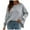 Solid, variant on Trendy Solid Oversized Sweaters for Women Baggy Long Sleeve Slit Sweater Round Neck Pullover Sweater Tops