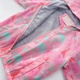 thumbnail image 4 of BXJX Girls Hooded Jackets, Cute Zip Up Long Sleeve Outdoor Kids Windbreaker Pink Size 5-6 T, 4 of 9