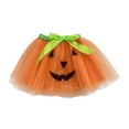 thumbnail image 5 of shoper Girls Halloween Tutu Skirt Cartoon Print Layered Dress for 2-7 Year Old Toddler Kids Party Dance Outfit Casual Wear, 5 of 6