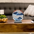 thumbnail image 5 of Moving Sands Art Picture Flowing Sand Dynamic Round Relaxing Toys Blue, 5 of 9