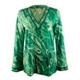 thumbnail image 4 of Women's Long Sleeve Printed V-Neck Tunic Top, 4 of 4