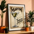 thumbnail image 3 of Martini Cocktail Poster: Vintage Art Deco Elegance - Illustration Cocktail Vintage Poster Art Deco Typography Kitchen Decor Retro Bar Black Framed Wall Art Print 20 x 30 inches, 3 of 8