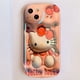 thumbnail image 1 of Funda de teléfono de Anime japonés Sanrio Pochacco para iPhone 14 Pro Max 13 12 11 Pro Max, lindo perro, moda Blu-Ray, silicona suave, cubierta completa Fivean unisex, 1 of 2