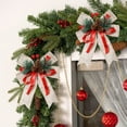 thumbnail image 1 of Christmas Tree Top Bow Decoration | Faux Linen Black and White Checkered Bow with Pine Cones | Durable Polyester Fabric | Holiday Ornament for Christmas Trees Home Decor Parties, 1 of 7