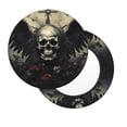 thumbnail image 2 of Hirioo Vintage Winged Rose Skull for Round Bar Stool Seat Covers Washable Stool Cushion Slipcover Elastic Bar Chair Covers for 12-14 Inch Chair-12 inch, 2 of 7