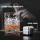 thumbnail image 5 of 2 cubitos de hielo reutilizables de acero inoxidable para refrigeradores, piedras para whisky, rocas enfriadoras para bebedores de vino, cubitos de hielo para café, 5 of 5
