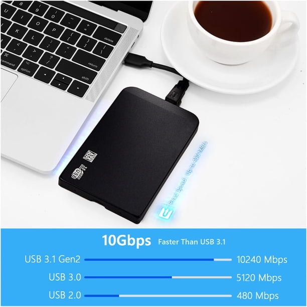 External USB Hard Drive 6TB Portable Memory Storage Disk Mobile