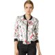 thumbnail image 1 of Dde San Patricio ChaqueDe Bombardero Floral LigeCon CremalleY Cuello Alto PaMujer Blanco M, 1 of 6