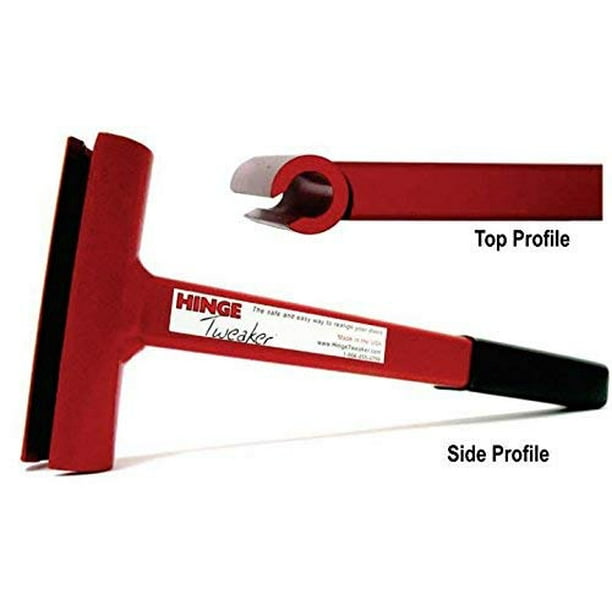 Hinge Tweaker Red Standard Weight Size for .134 Gauge Commercial Door