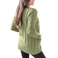 thumbnail image 3 of Manteau d'Automne en Tricot à Manches Longues, Vert, Manches Longues, Manches Longues, 3 of 6
