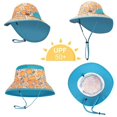 thumbnail image 5 of Sombrero de sol para niños YONGSHENG Naranja de Otoño y Verano UPF50+ Talla S M L, 5 of 5