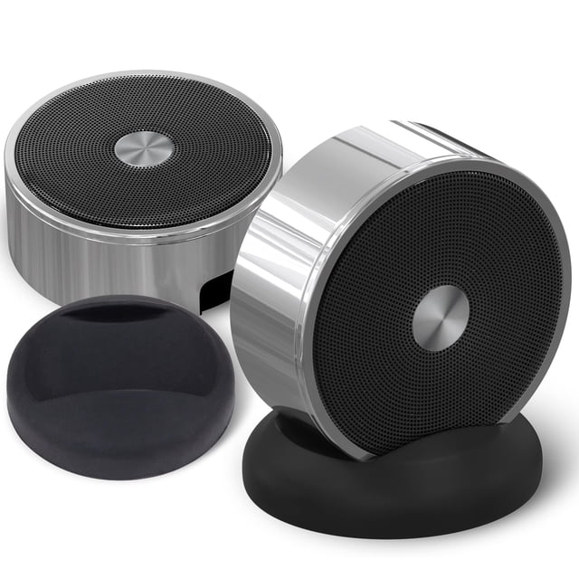 Juego de altavoces Bluetooth: estéreo inalámbrico de doble emparejamiento, sistema TWS doble portátil con graves potentes, alta fidelidad, multihabitación, uso en interiores y exteriores, cubierta par