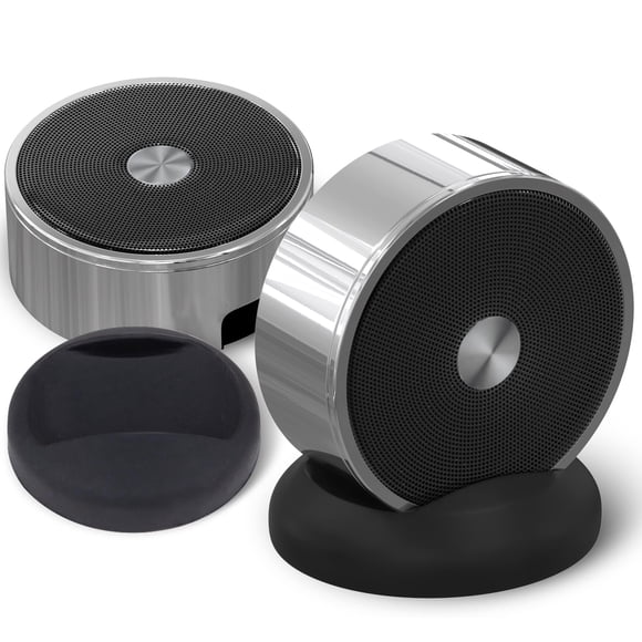 Juego de altavoces Bluetooth: estéreo inalámbrico de doble emparejamiento, sistema TWS doble portátil con graves potentes, alta fidelidad, multihabitación, uso en interiores y exteriores, cubierta par