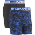 thumbnail image 1 of Under Armour Boys' Big 2 Pack Performance Boxer Briefs, Ultra Blue/Black, YLG, 1 of 2