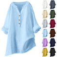 thumbnail image 6 of Womens Summer Tops, Women Blouses, Stylish Women's Blouse with Button Front Casual Long Sleeve Top for Everyday Wear Versatile and Comfortable Shirt for Women, 6 of 6