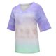 thumbnail image 3 of Blusas de Manga Corta Casuales para las Mujeres con Cuello en V, Top de Poliéster de Moda de Verano para el Uso Diario, 3 of 8