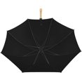 thumbnail image 5 of The Hole In One 62 Inch Large Oversize Windproof Golf Umbrella For Men And Women, 8 Strong Fiberglass Ribs Portable Umbrella, 2 Person Umbrella with Wooden Handle for Men & Women, Black, 5 of 7