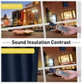 thumbnail image 2 of NICETOWN Sound Blocking Black Out Curtains for Patio Door, Heavy-duty Space Divider Curtains for Living Room, Lined Insert Noise, Blackout, Thermal Insulation Curtains for Closet (Navy, 84-inch Long), 2 of 4